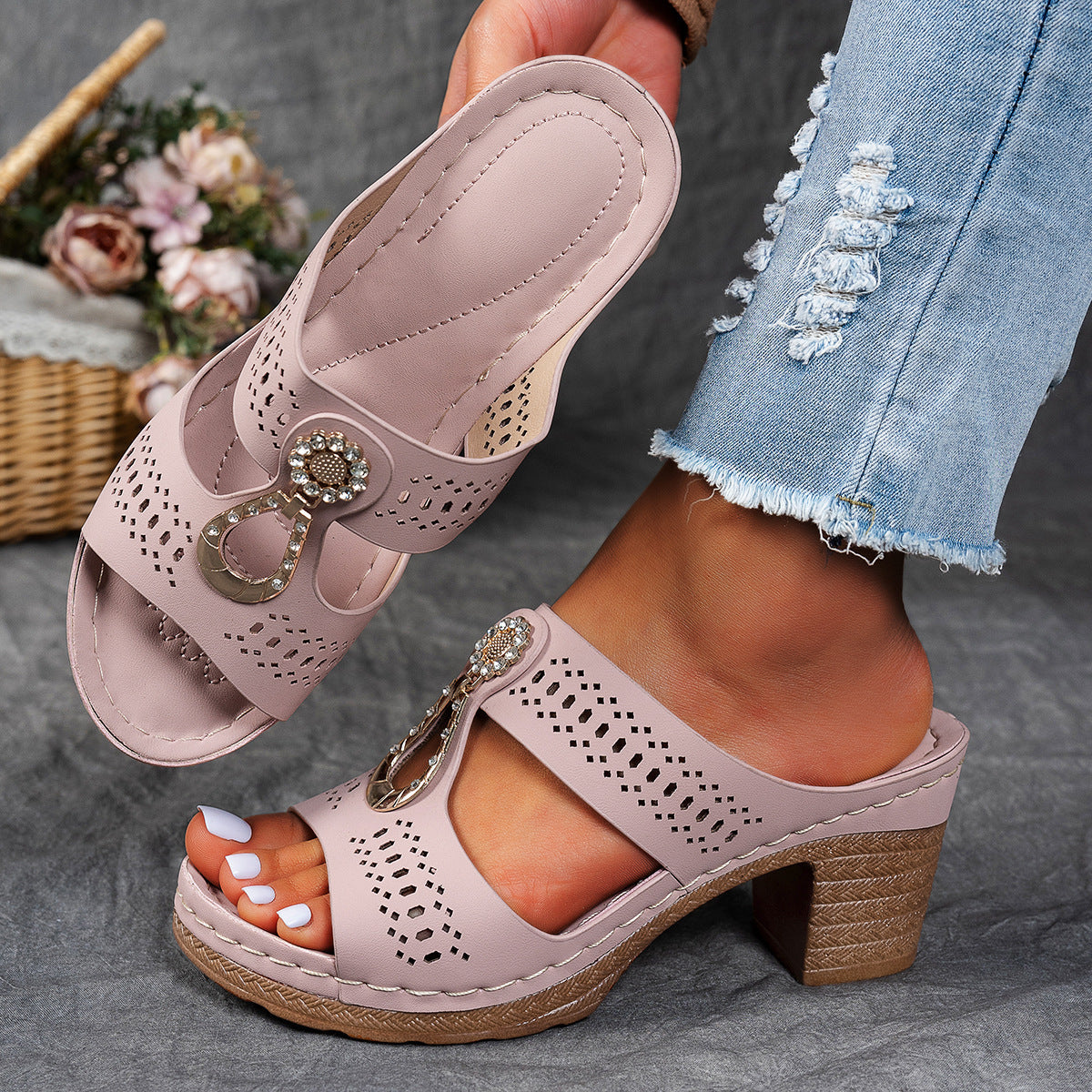 Isabella™ | Sandalias de tacón alto ortopédicas para mayor comodidad