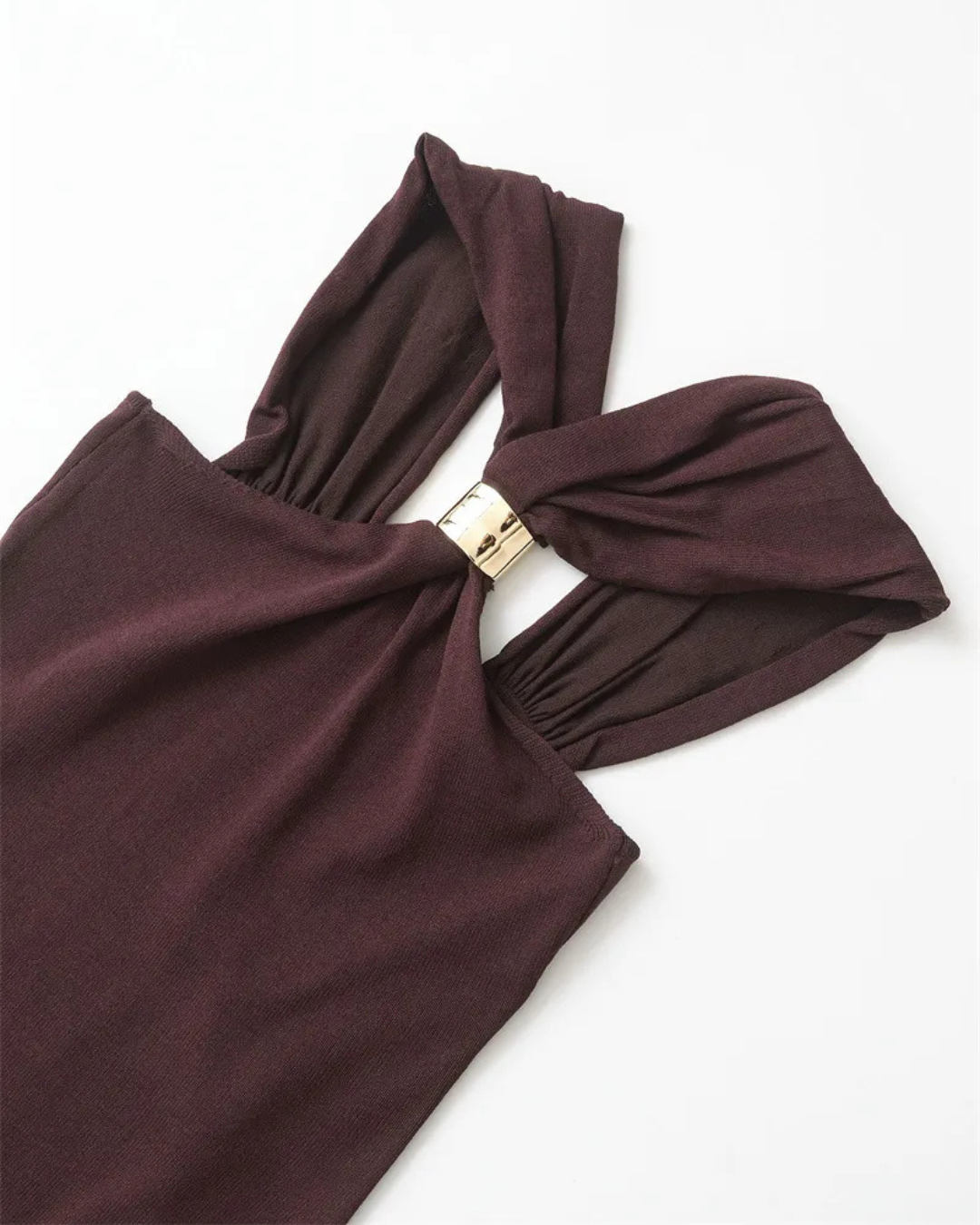 Angela | Top halter color moca