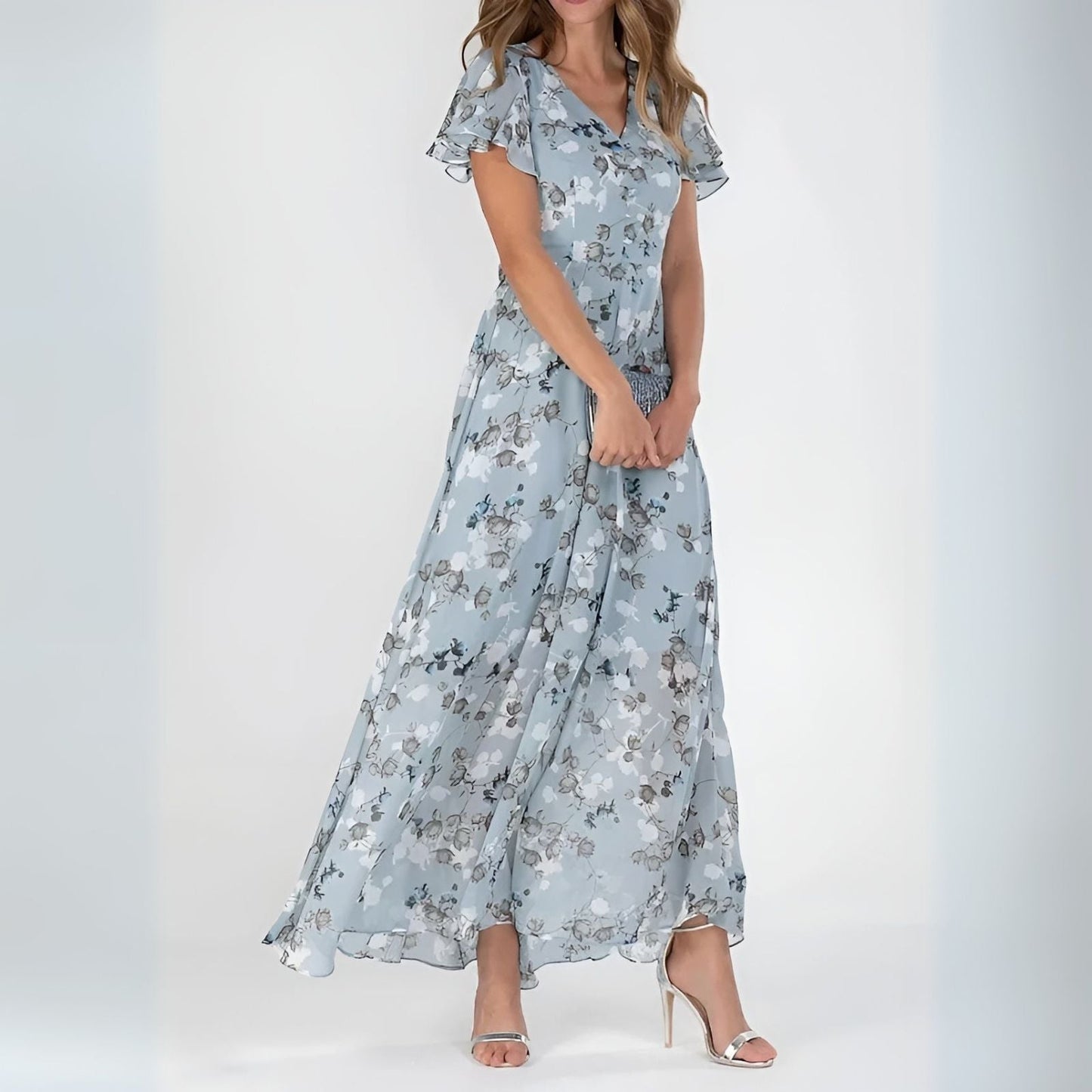 Valeria | Vestido Largo Floral Elegante
