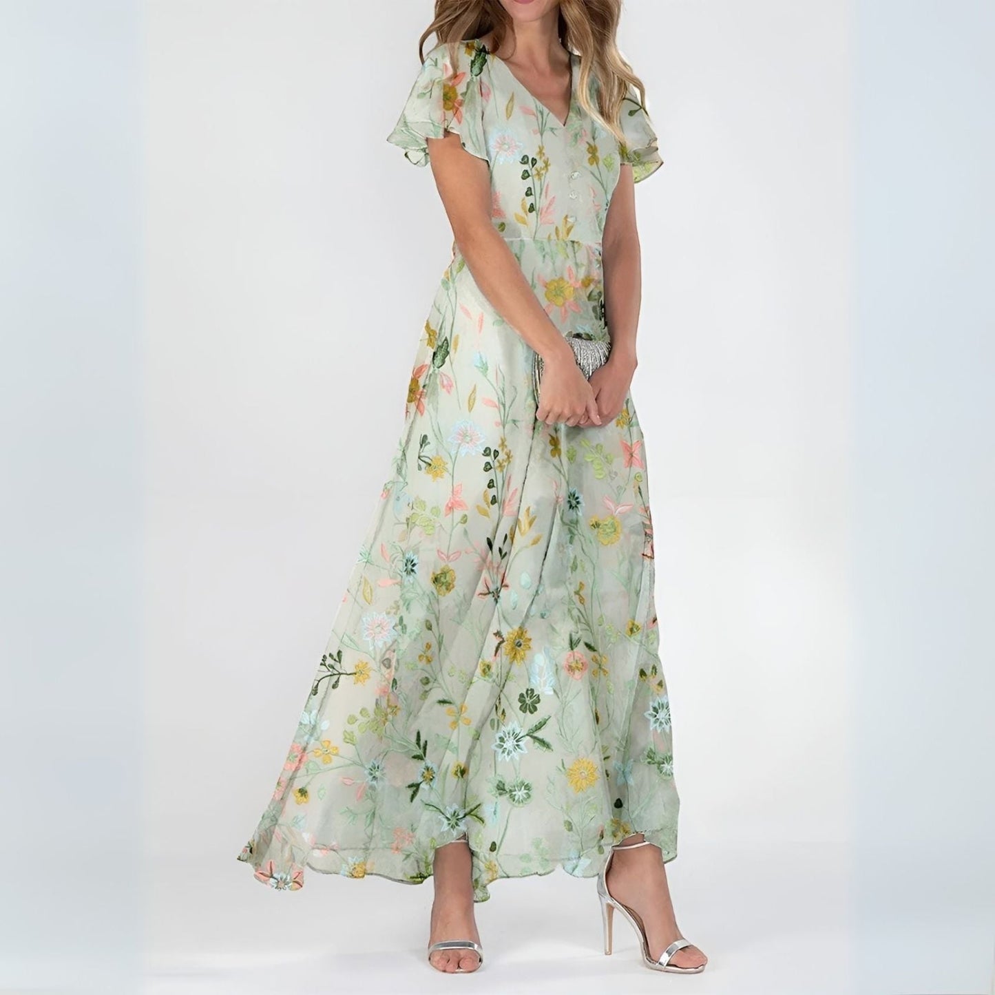 Valeria | Vestido Largo Floral Elegante