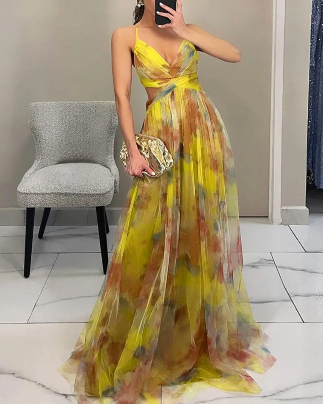 Gisela | Maxivestido con Estampado Floral