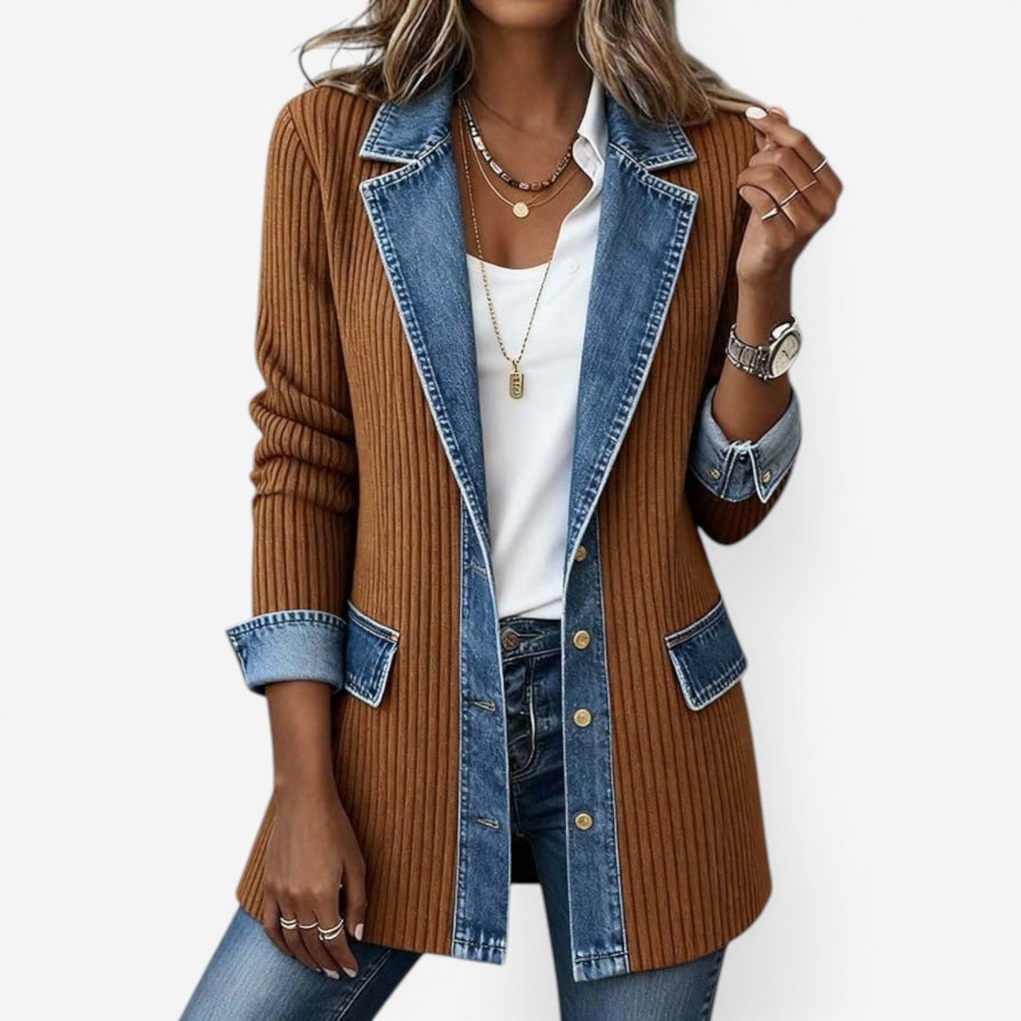 Emilia™ Chaqueta Vaquera Blend