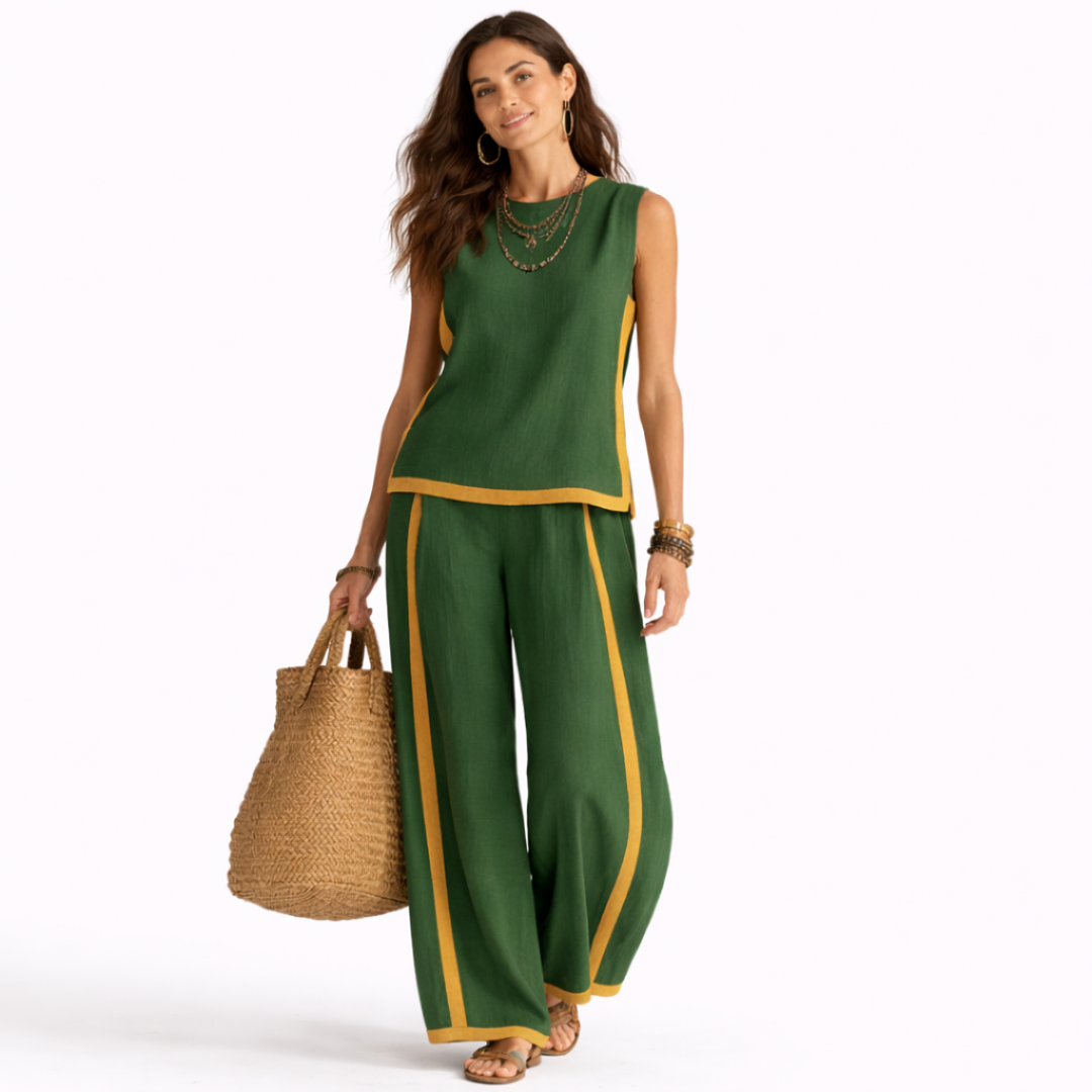 Leila Elegante conjunto de dos piezas
