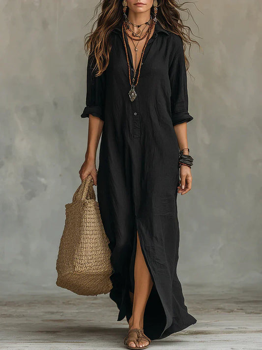 Daniela | Vestido maxi de silueta favorecedora y versátil para el día a día