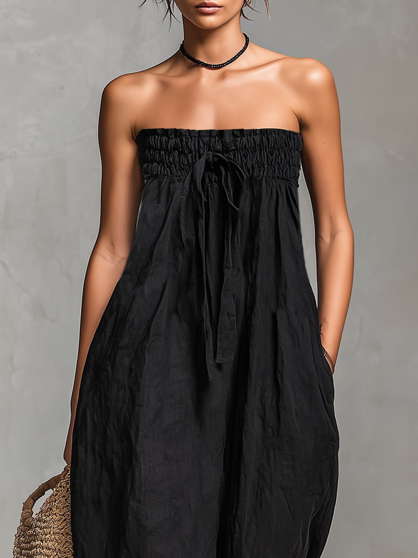Lucia™ || Elegante mono sin tirantes