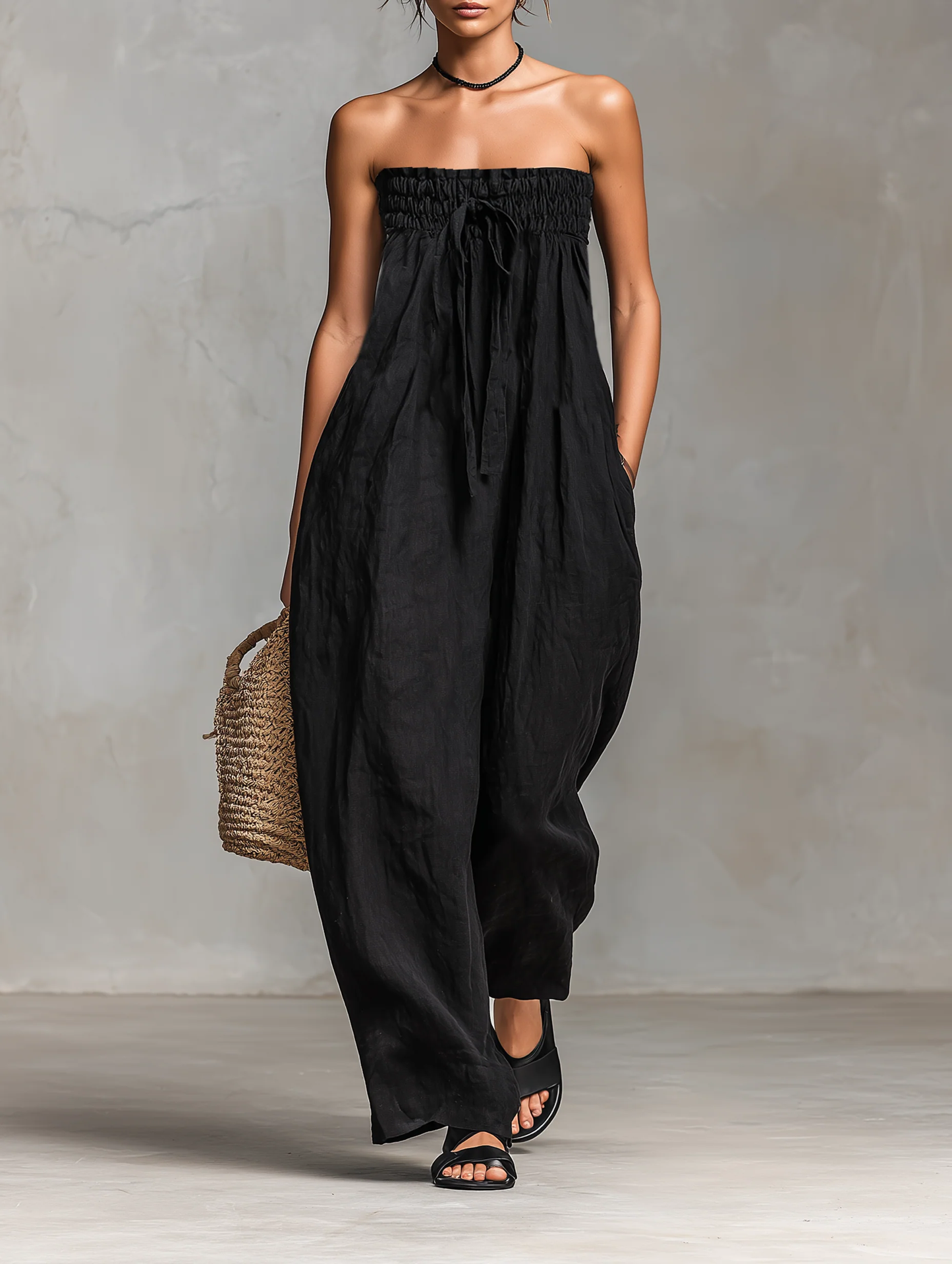 Lucia™ || Elegante mono sin tirantes