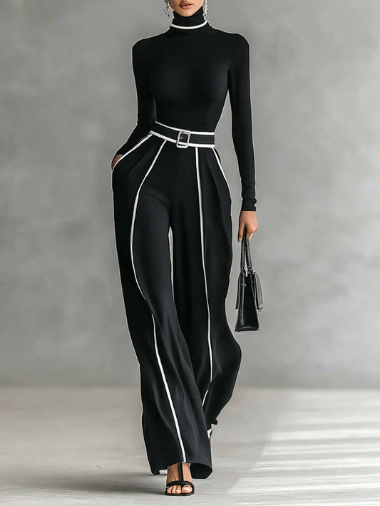 Vera™ || Elegante conjunto con detalles en contraste