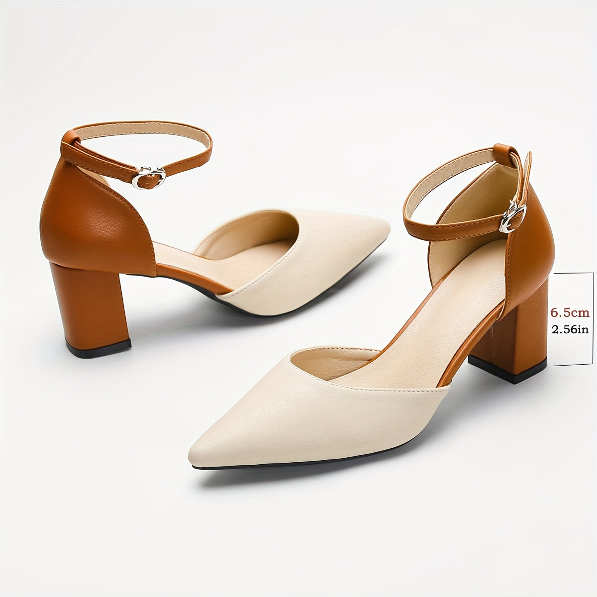 Maribel™ | Tacones con tiras de dos tonos