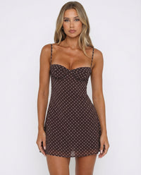 Celia | Vestido mini con lunares