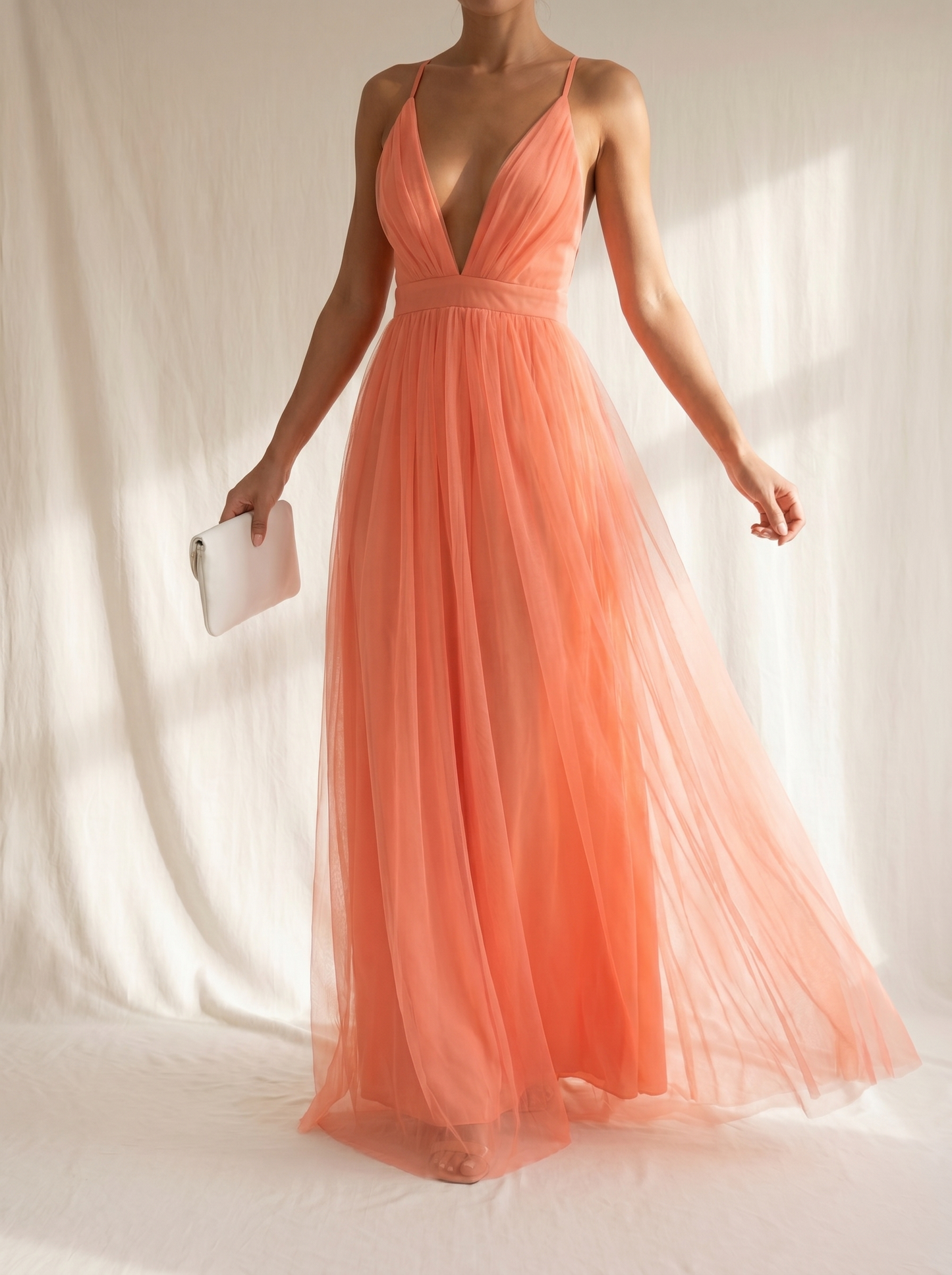 Coral | Maxivestido Luz Coral