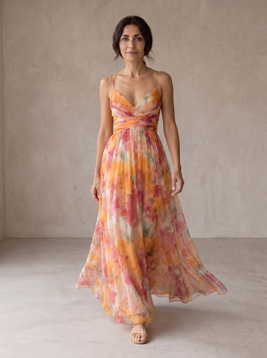 Gisela | Maxivestido con Estampado Floral
