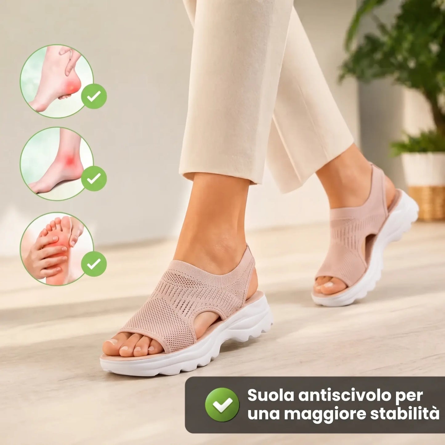 Beatriz | Sandalias Ortopédicas Antideslizantes