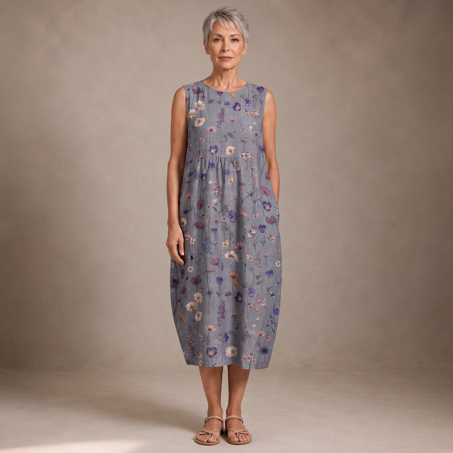 Sagrario vestido midi verano - modelo Maison Mareva
