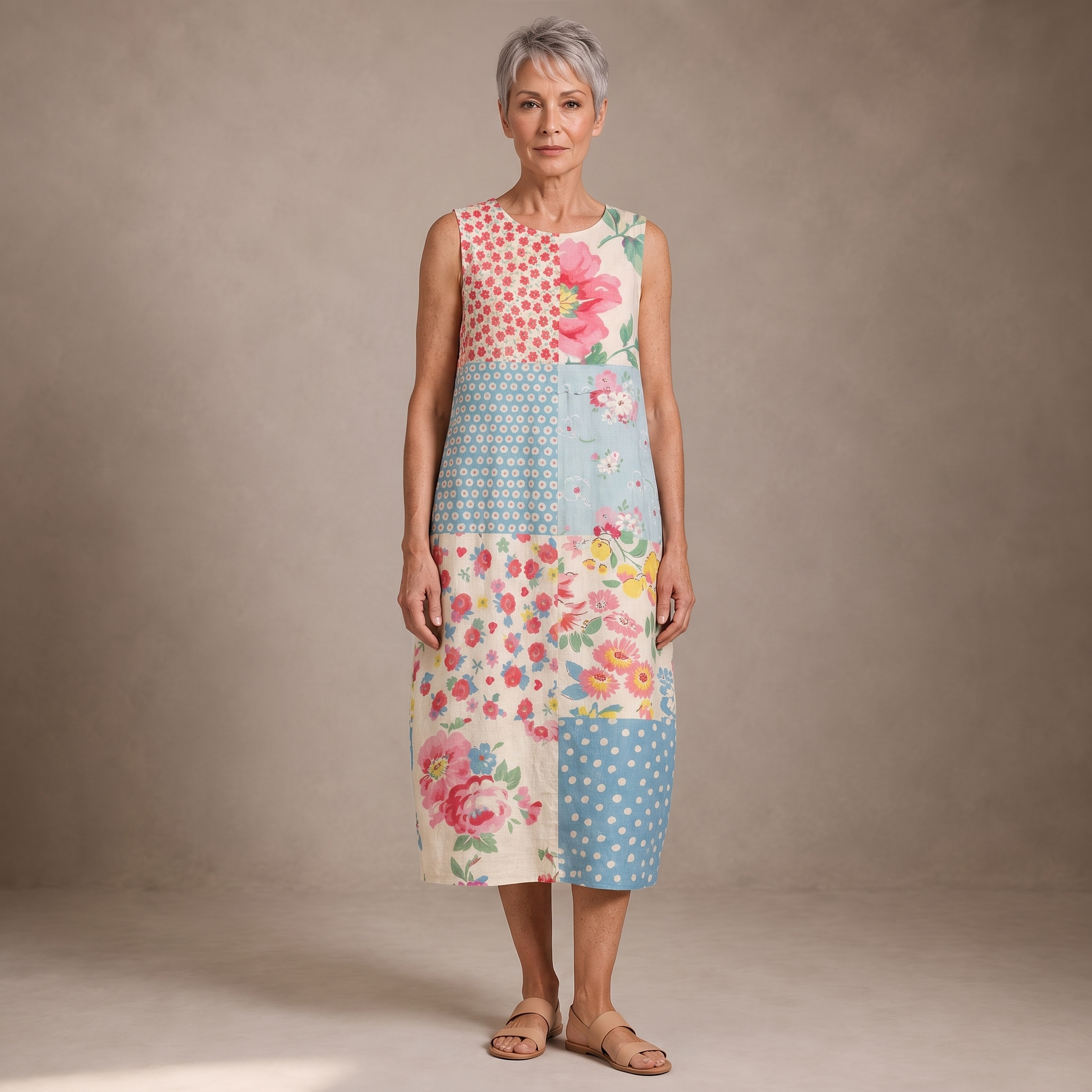 Milena vestido midi verano - modelo Maison Mareva