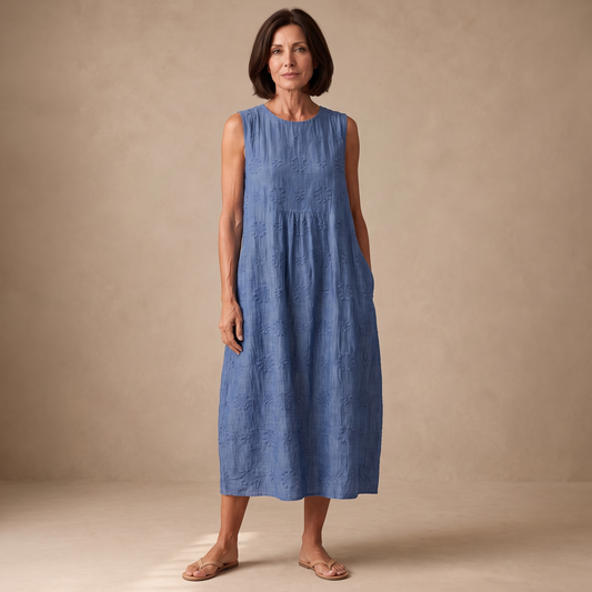 Iria vestido midi verano - modelo Maison Mareva