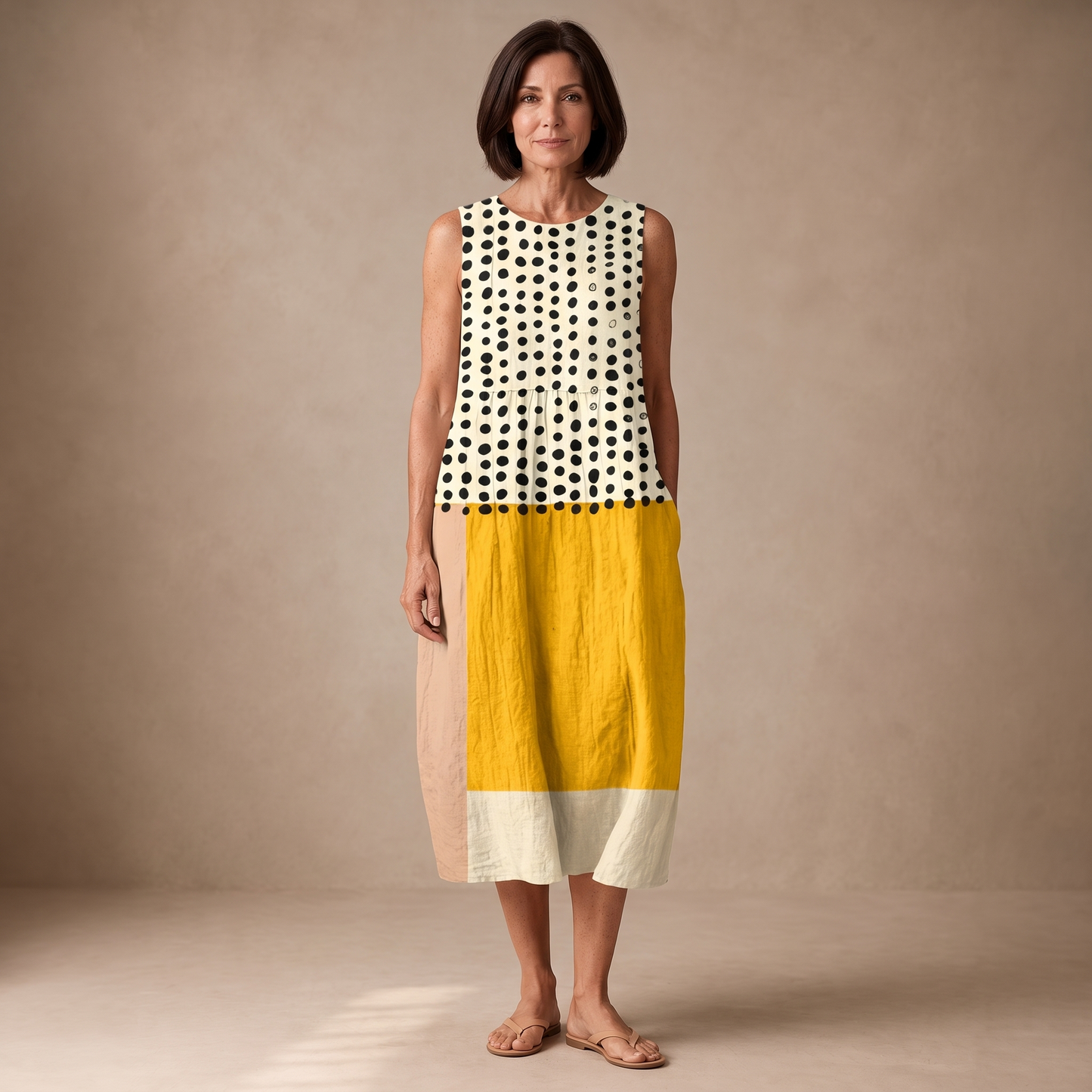 Josefa vestido midi verano - modelo Maison Mareva