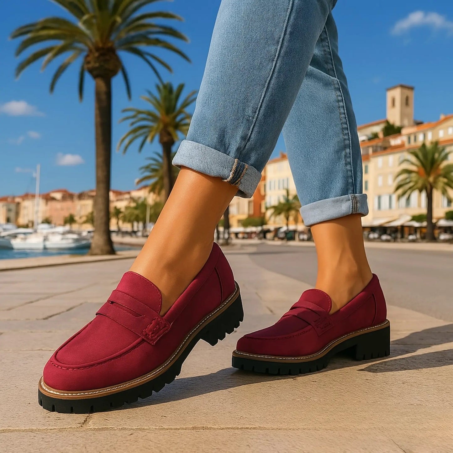 Nadia | Mocasines atemporales de ante