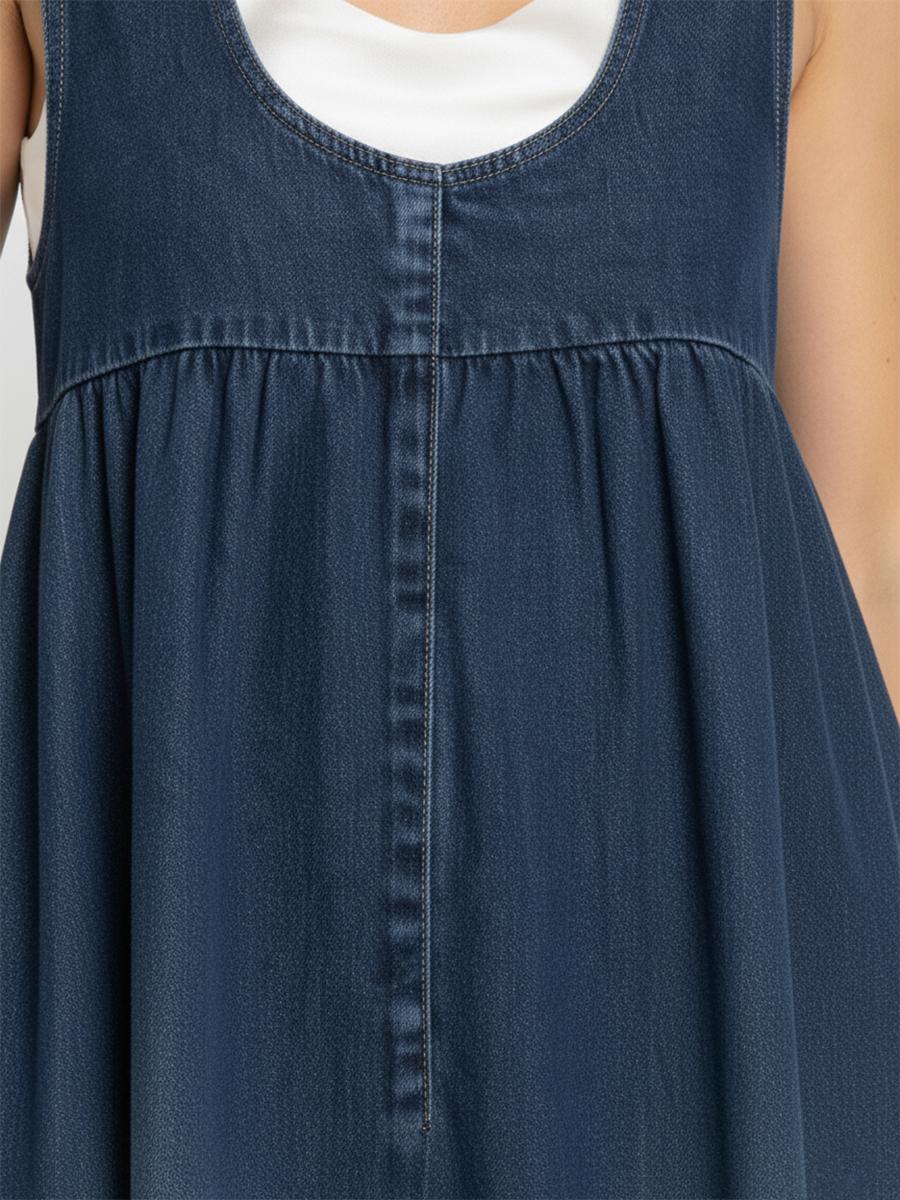 Miranda | Vestido largo vaquero lavado vintage