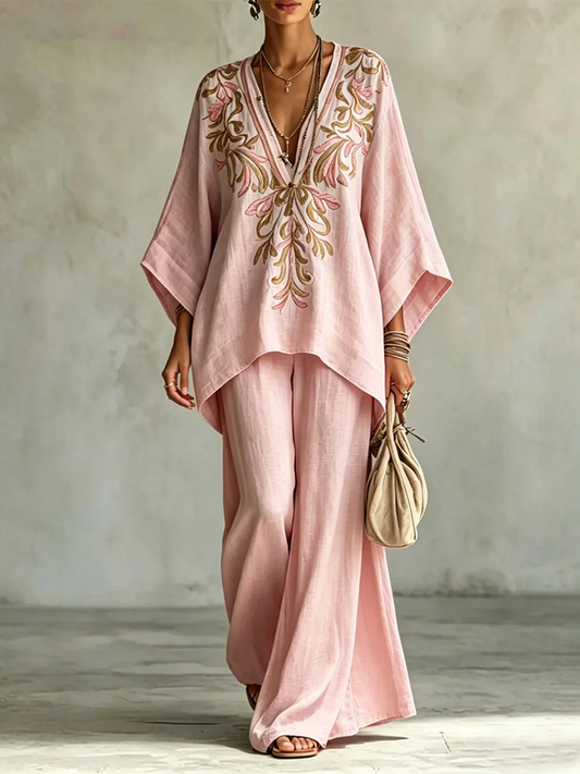 Amaia | Conjunto floral de dos piezas