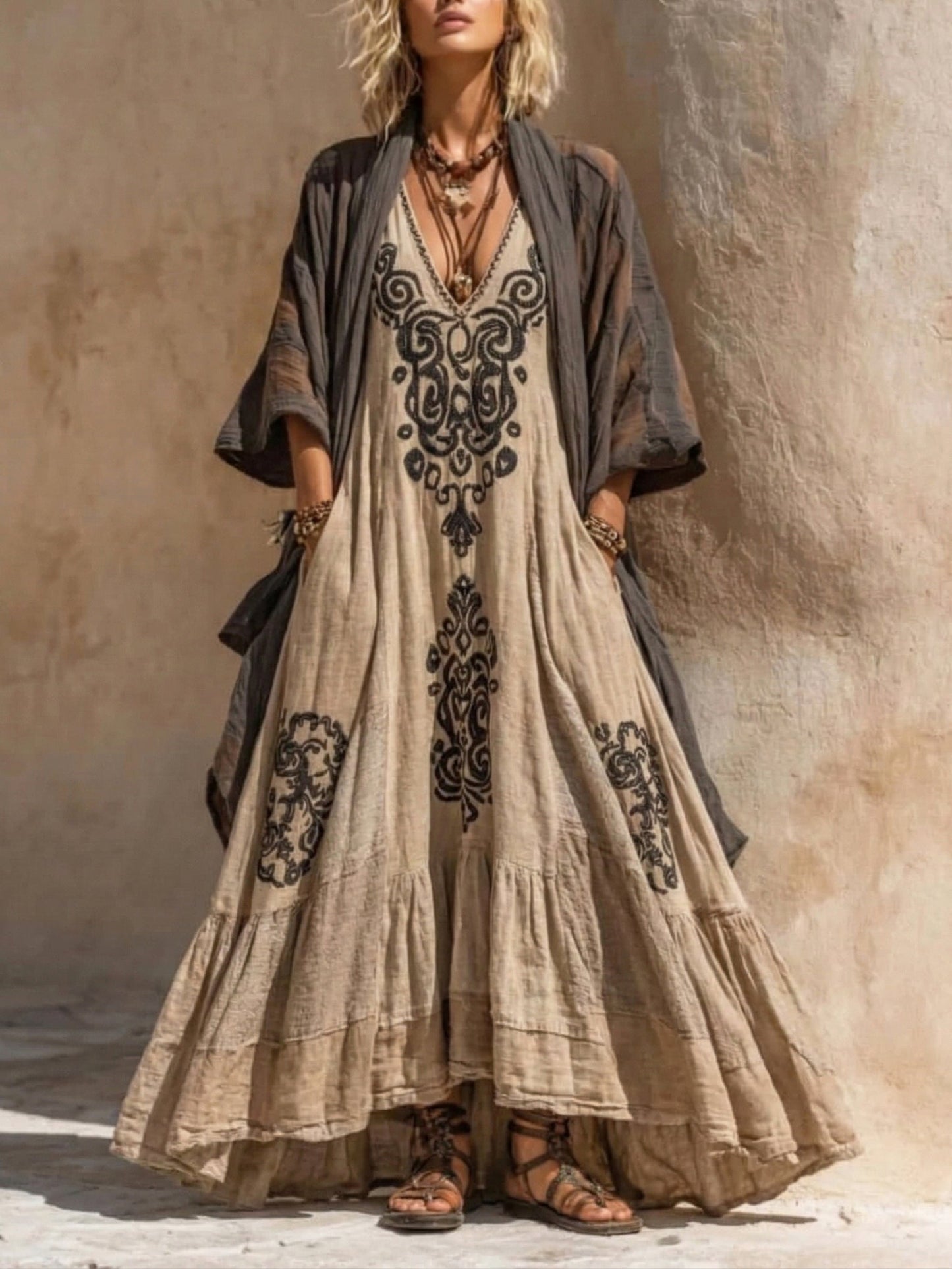 Elena - Conjunto De 2 Piezas Bohemio