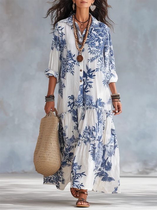 Adriana | Vestido midi floral boho