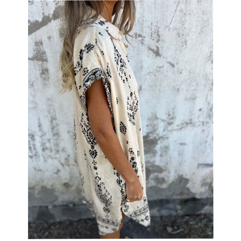 Carmen | Vestido estampado con bolsillos