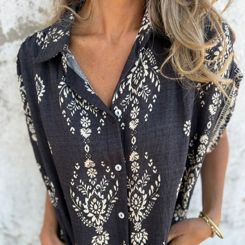 Carmen | Vestido estampado con bolsillos